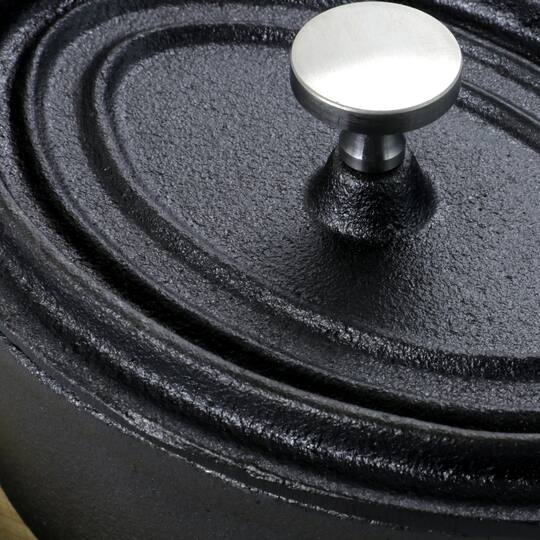 Gibson Home® Campton 0.35qt. Oval Cast Iron Dutch Oven with Base